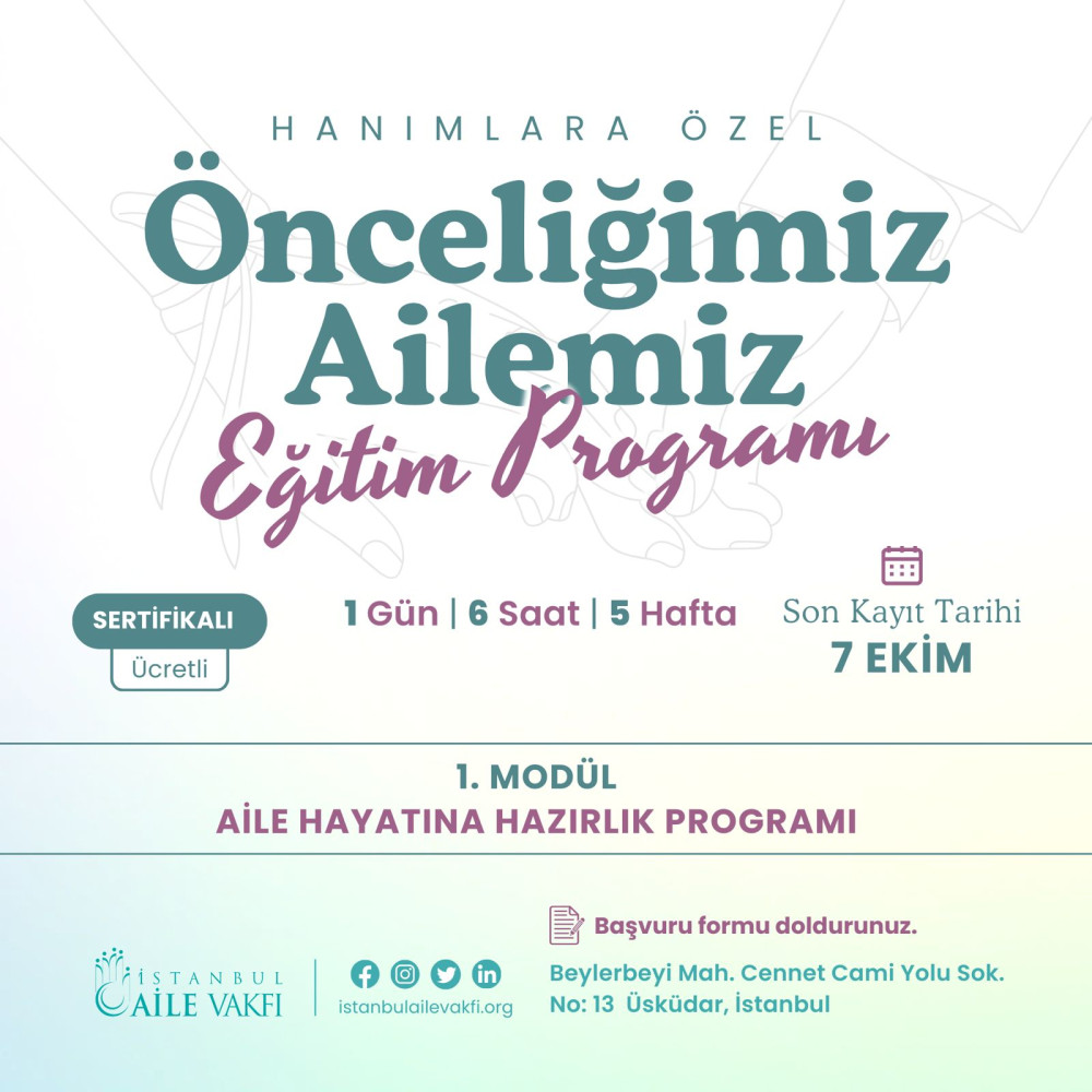 Önceliğimiz Ailemiz Eğitim Programı