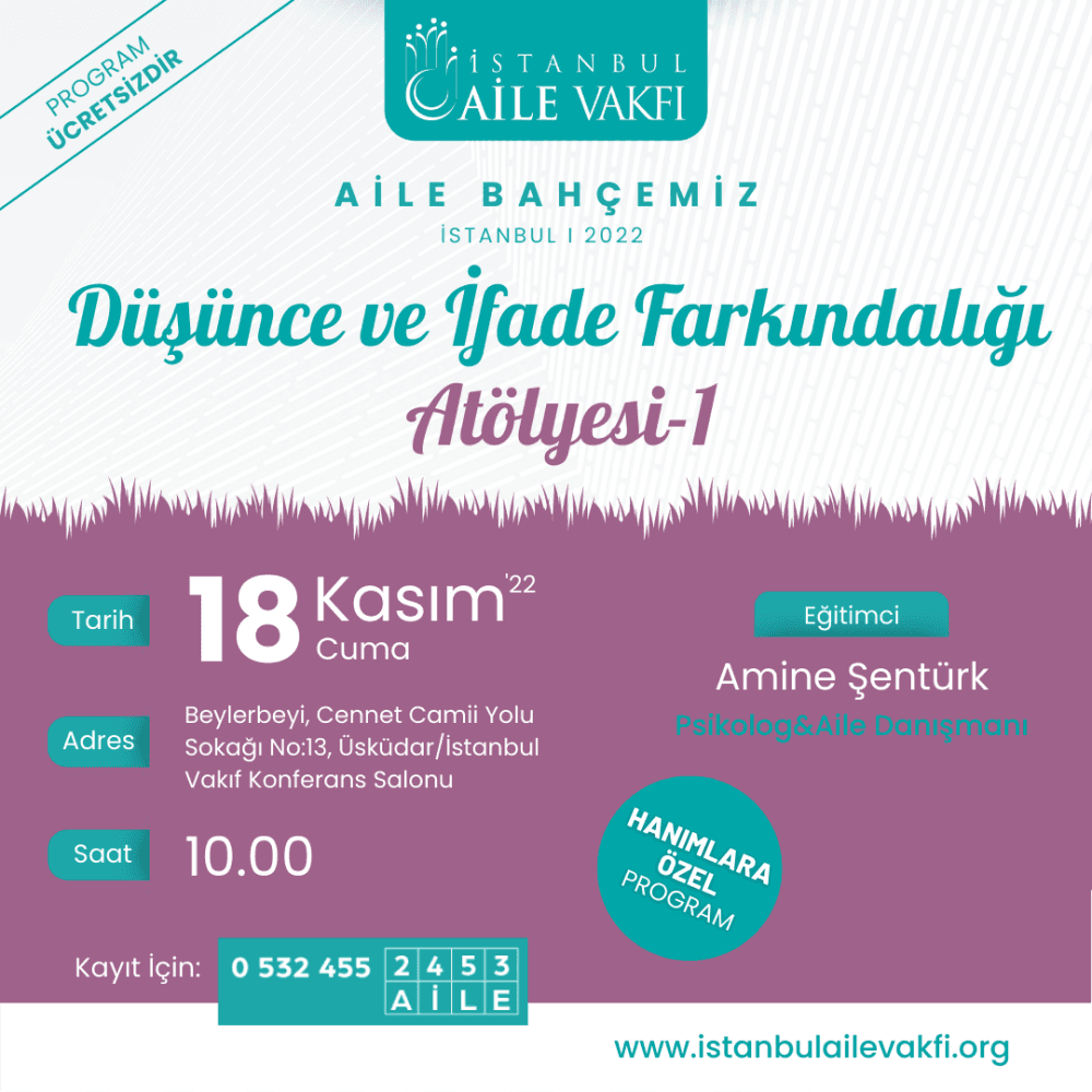 Düşünce ve İfade Farkındalığı Atölyesi - 1