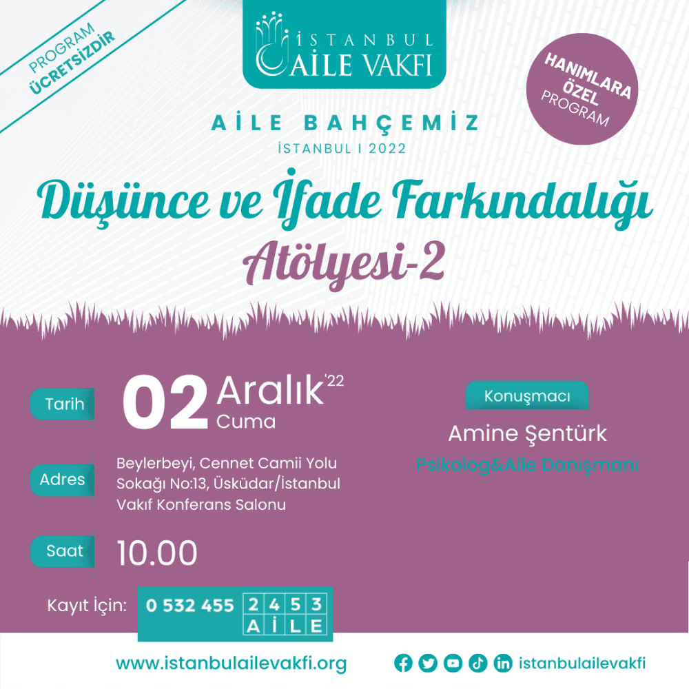 Düşünce ve İfade Farkındalığı Atölyesi