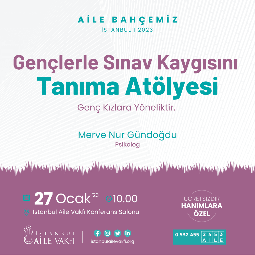 Gençlerle Sınav Kaygısını Tanıma Atölyesi