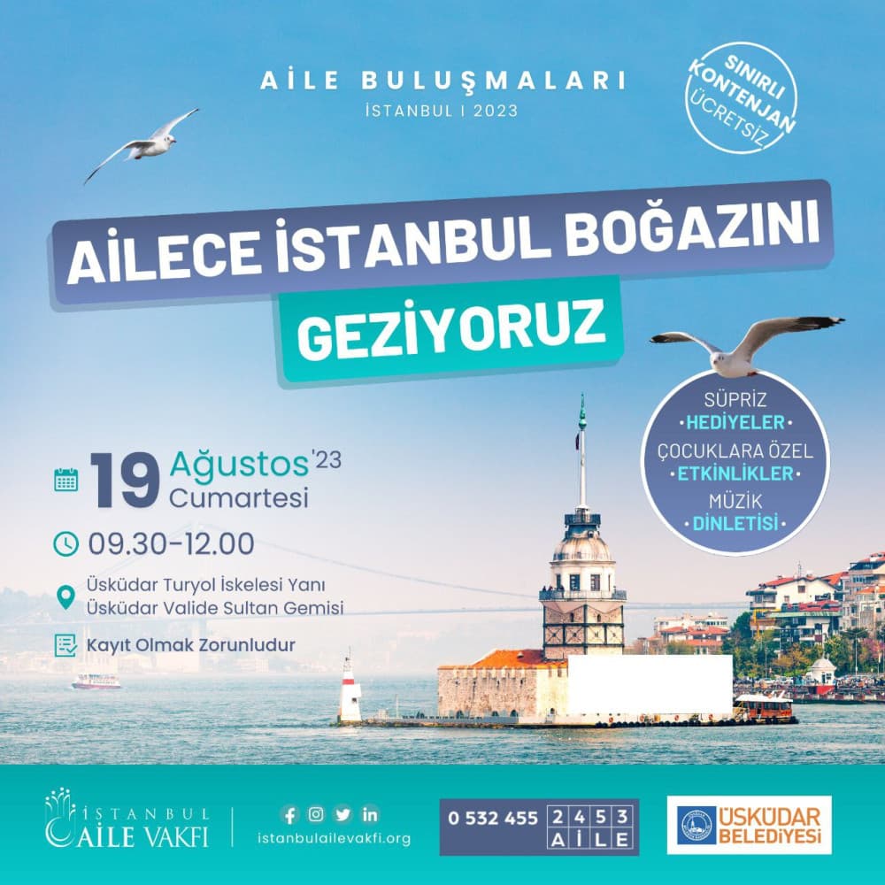 Ailece İstanbul Boğazı Gezisi