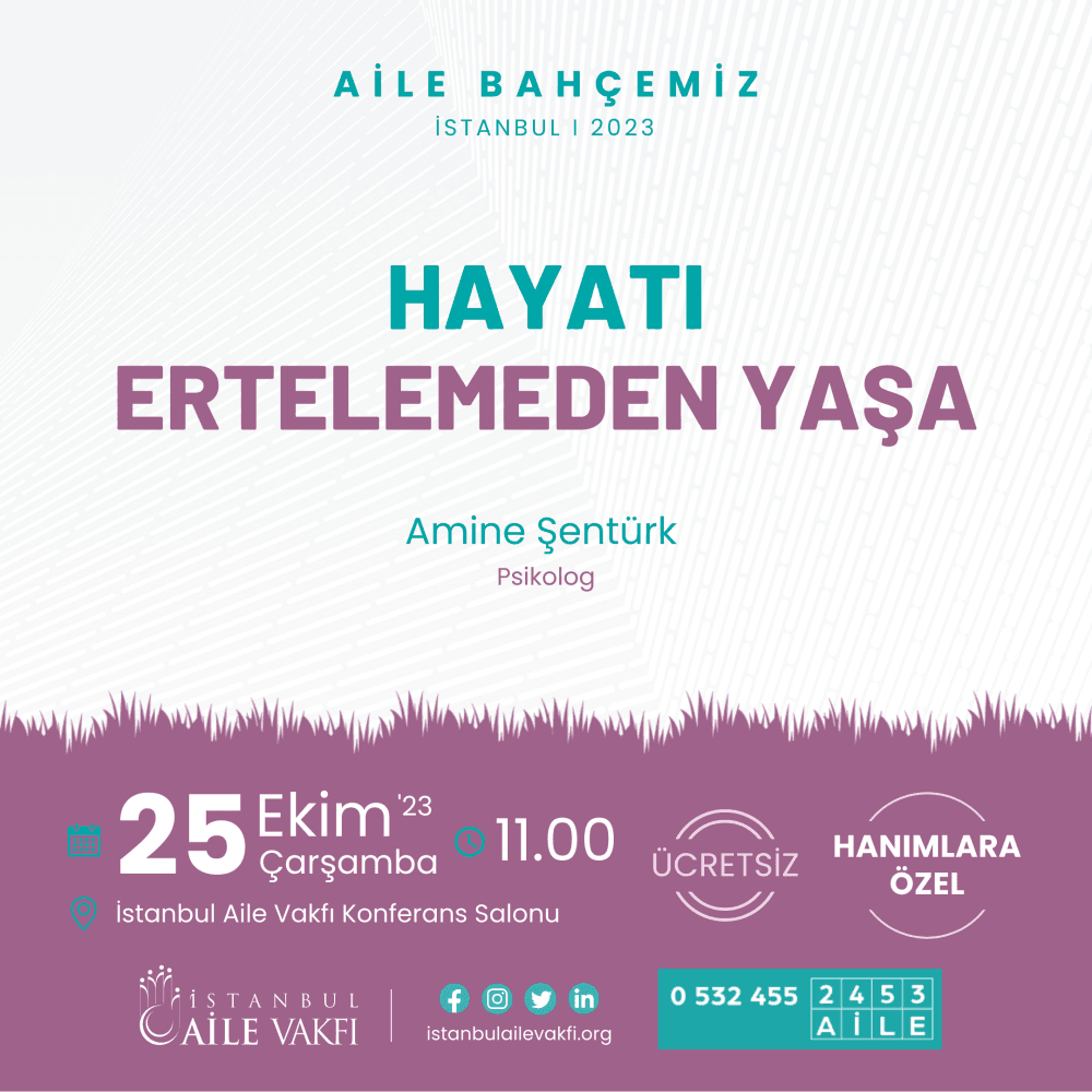 Hayatı Ertelemeden Yaşa