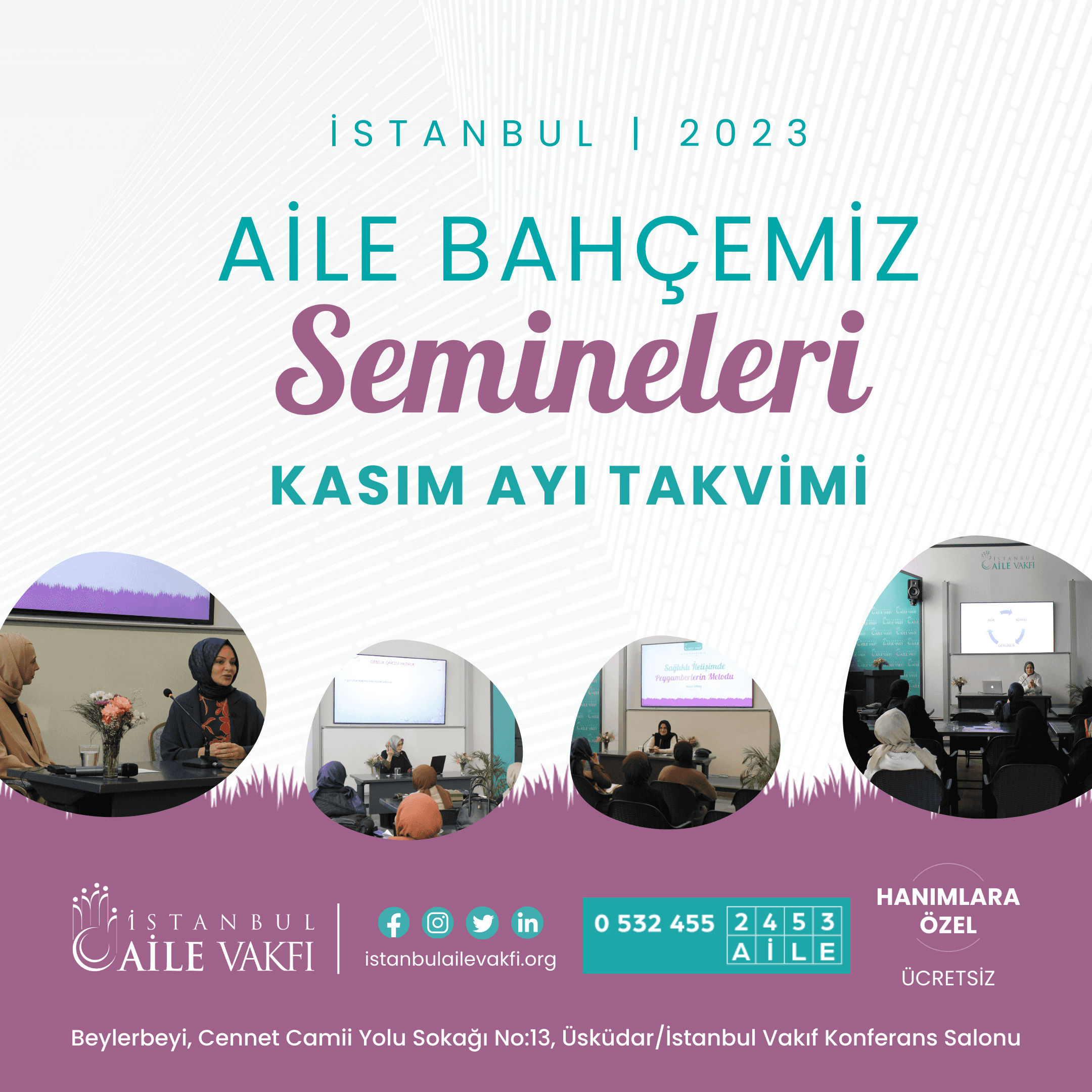 Kasım Ayı Seminerlerimiz Başlıyor