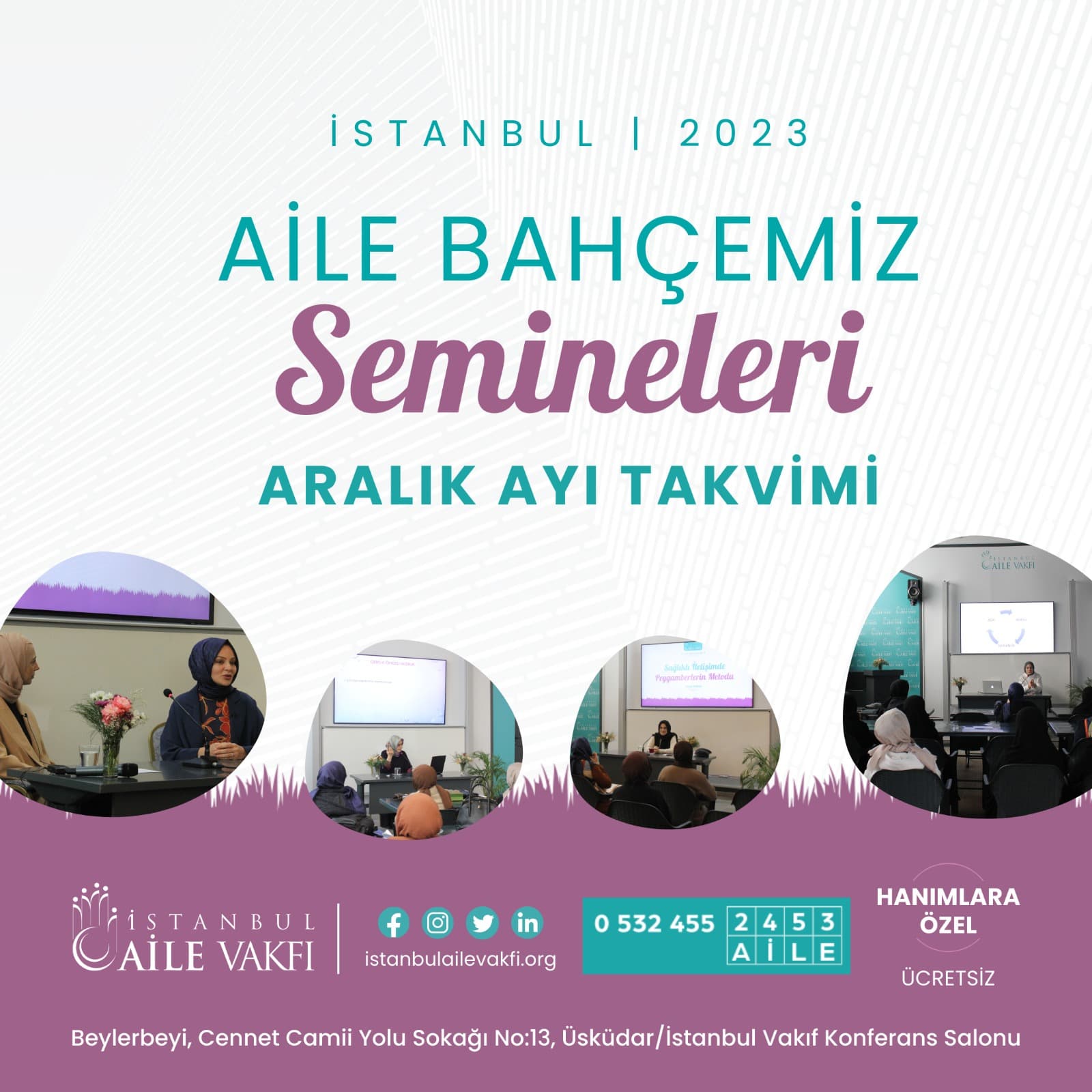 Aralık Ayı Seminerlerimiz Başlıyor
