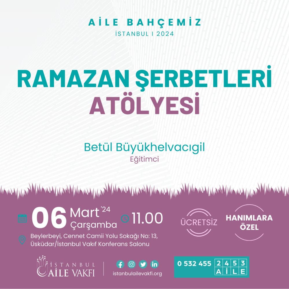 Ramazan Şerbetleri Atölyesi