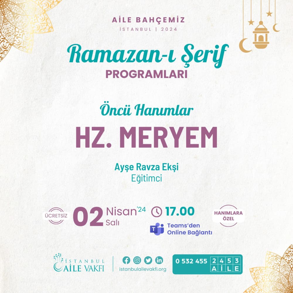 Öncü Hanımlar Hz. Meryem