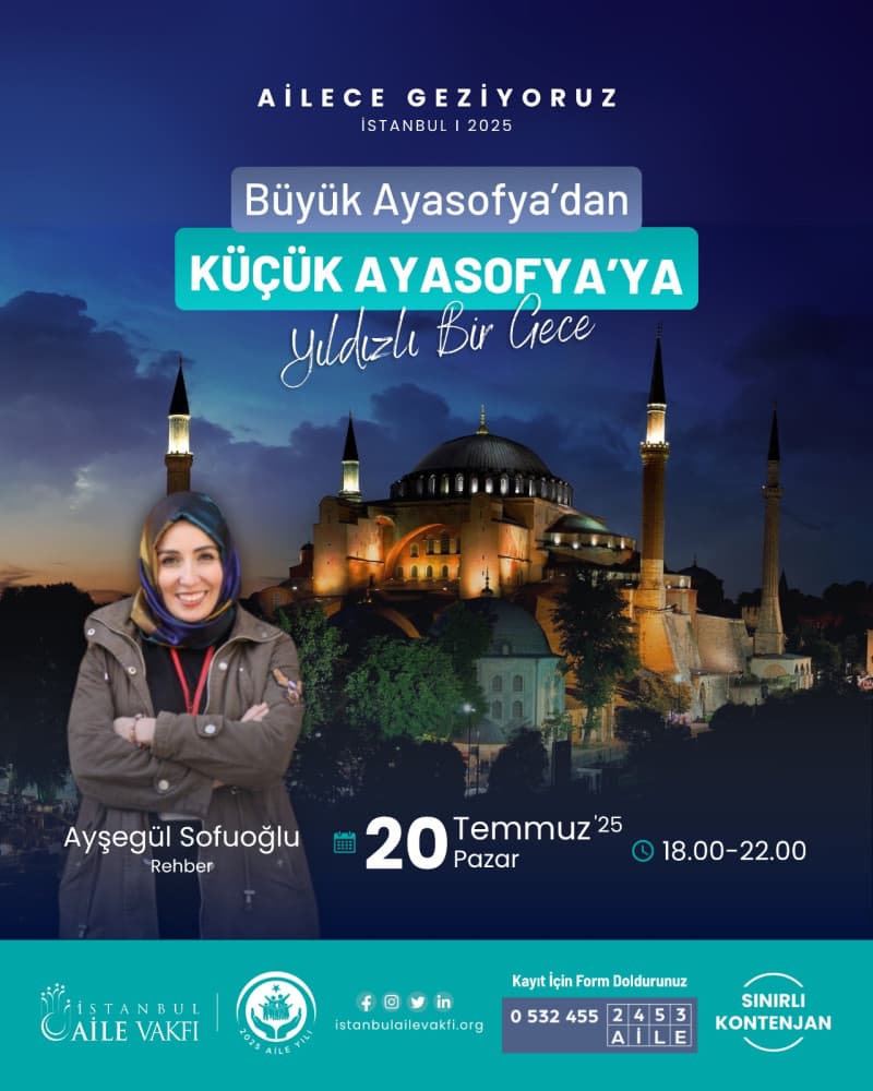 Büyük Ayasofya'dan Küçük Ayasofya'ya Yıldızlı Bir Gece