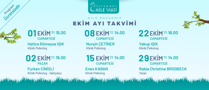 Ekim Ayı Aile Bahçemiz Seminerleri