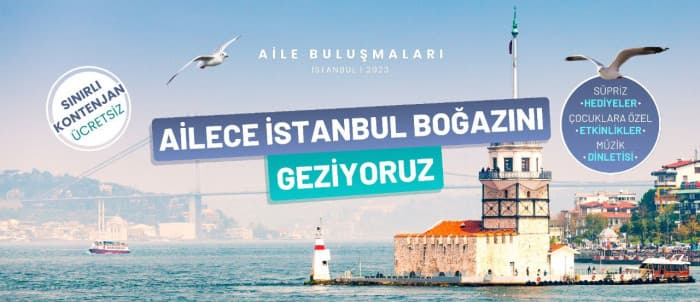 Ailece İstanbul Boğazını Geziyoruz