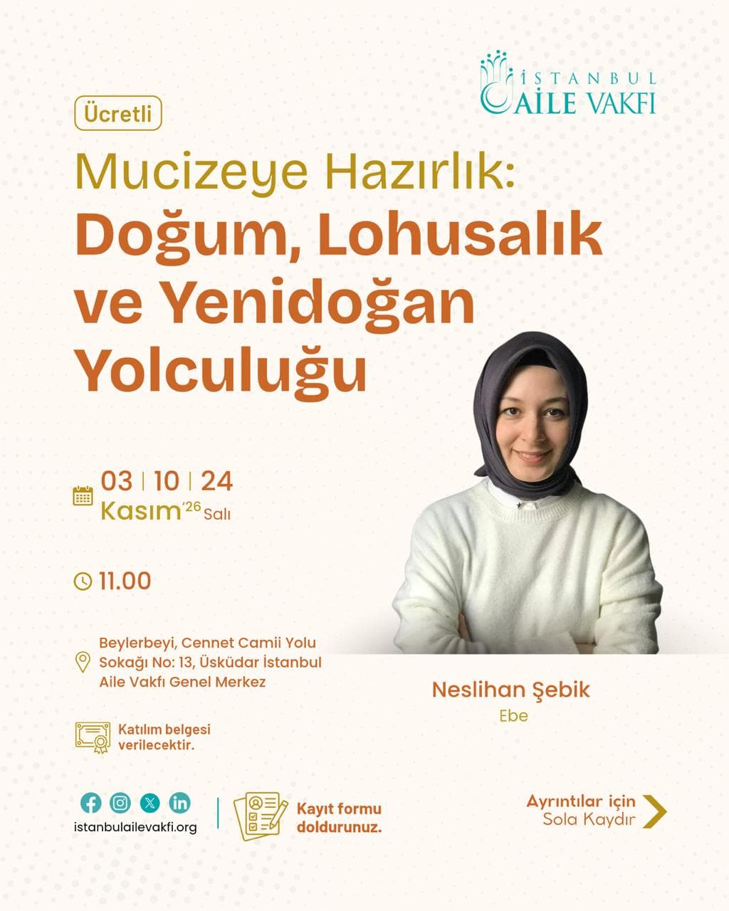 Mucizeye Hazırlık: Doğum, Lohusalık ve Yenidoğan Eğitimi