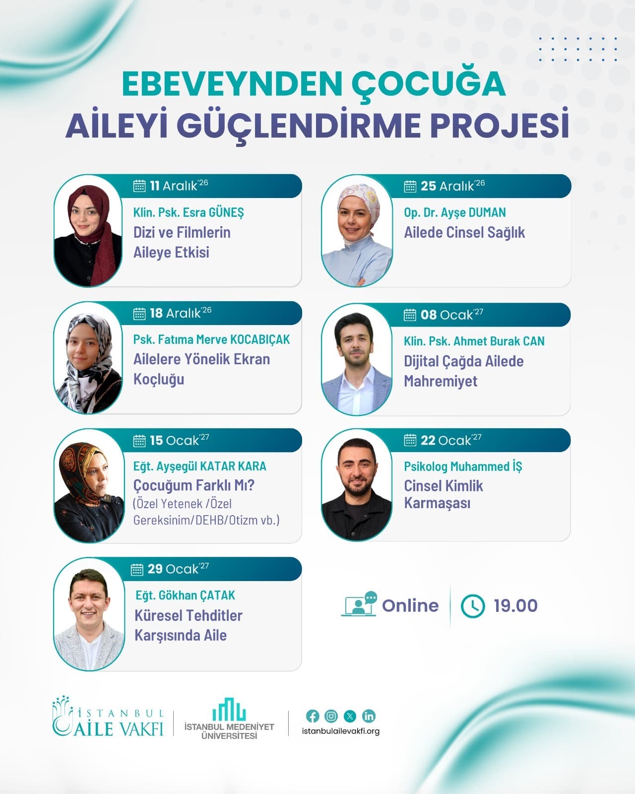 Ebeveynden Çocuğa Aileyi Güçlendirme Projesi