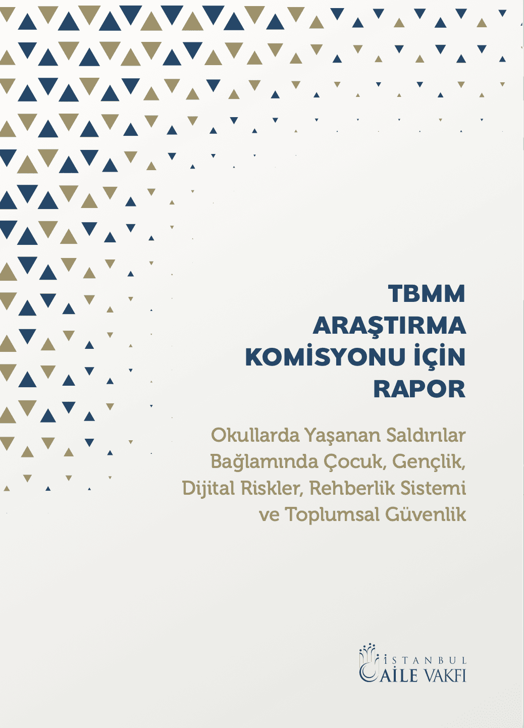 TBMM ARAŞTIRMA KOMİSYONU İÇİN RAPOR Okullarda Yaşanan Saldırılar Bağlamında Çocuk, Gençlik, Dijital Riskler, Rehberlik Sistemi ve Toplumsal Güvenlik